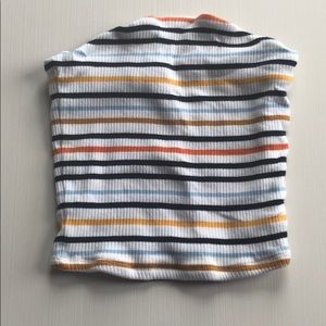 Garage Striped Tube Top
